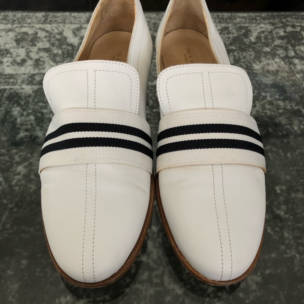 Rag&Bone White Loafers